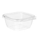Safe-T-Fresh Square Clear PET Clamshell Container, 12 Ounce Capacity -- 288 per case
