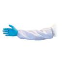 The Safety Zone White Polypropylene Sleeves with Elastic Band, 18 inch -- 100 pairs per case