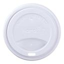 Karat White Polypropylene 90mm Sipper Dome Lid for 10 - 24 Ounce Paper Hot Cup -- 1000 per case