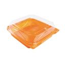 The Bottle Box Tangerine/Clear Polyethylene Terephthalate Hinged Container, 57.5 Ounce -- 200 per case