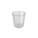 Display Pack Clear PET Round Cream Puff Container, 28 Ounce Capacity -- 300 per case