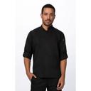 Chef Works Black Small Modern Fit Sustainable Hartford Chef Coat for Unisex