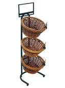 Mobile Merchandisers 3-Basket Display With (3) Psc01 and Sf
