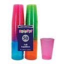 Northwest Enterprises Party Essentials Assorted Neon Tumbler, 10 Ounce Capacity -- 600 per case