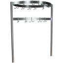 John Boos Table Mount Boat Shaped Stainless Steel Pot Rack, 72 inch.