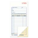 Adams 2 Part Carbonless White Sales Book, 3 11/32 x 7 3/16 inch - 50 sets per book