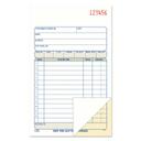 Adams 2 Part Carbonless White Sales Order Book, 4 3/16 x 7 3/16 inch - 50 sets per book