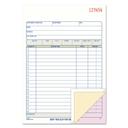 Adams 2 Part Carbonless White Bound Sales Order Book, 5 9/16 x 8 7/16 inch - 50 sets per book