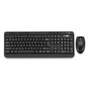 Adesso Black Antimicrobial Wireless Desktop Keyboard and Mouse
