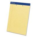 Ampad Wide/Legal Rule 50 Canary-Yellow 8.5 x 11.75 Sheets Perforated Writing Pad with Top 2 Hole Punch -- 12 per case