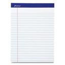Ampad Wide/Legal Rule 50 White Perforated Writing Pad with 8.5 x 11.75 inch Sheets -- 12 per case
