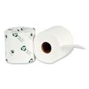 Eco Green Septic Safe White Recycled 2-Ply Standard Toilet Paper, 4.25 inch Wide - 500 sheets per roll -- 80 rolls per case