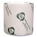 Eco Green Septic Safe White Recycled 2-Ply Standard Toilet Paper - 600 sheets per roll -- 48 rolls per case