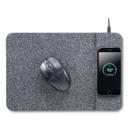 Allsop Gray Powertrack Wireless Charging Mouse Pad, 13 x 8.75 inch