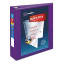 Avery Purple Heavy-Duty View Binder with Durahinge and 2 inch One Touch EZD Rings, 11 X 8.5 inch