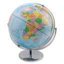 Advantus Full-Meridian World Globe with Blue Oceans and Metal Desktop Base, 12 inch Dia