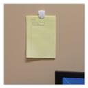 Advantus White Magnetic/Adhesive Clip, 0.25 inch - 20 per box -- 1 box per case