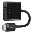 Belkin Black HDMI to VGA Adapter with Micro-Usb Power, 9.8 inch