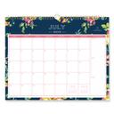 Blue Sky Navy Floral Day Designer 2020-2021 Academic Wall Calendar, 15 x 12 inch