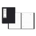 Blue Sky Aligned Narrow Rule Business Notebook with Black Cover, 11 x 8.5 inch