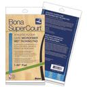 Bona SuperCourt Light Dark Blue Athletic Floor Care Microfiber Wet Cleaning Pad, 60 inch