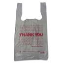 Barnes White Thank You High Density Shopping Bag, 10 x 19 inch -- 2000 per case