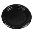 Boardwalk Black Hi Impact Plastic Dinnerware Plate, 6 inch Diameter -- 1000 per case