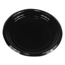 Boardwalk Black Hi Impact Plastic Dinnerware Plate, 9 inch Diameter -- 500 per case