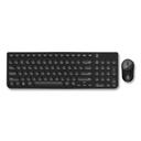 OTM Essentials Black 2.4 GHz Frequency Pro Wireless Keyboard and Optical Mouse - Combo