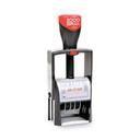 COSCO 2000PLUS Red/Blue Self-Inking Heavy-Duty Line Dater, 1.25 x 1.82 inch Impression