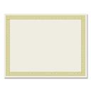Great Papers Ivory and Gold Channel Border Foil Certificate, 8.5 x 11 inch -- 12 per case