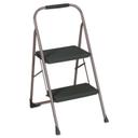 Cosco Black and Gray Two Step Big Step Folding Step Stool, 22 inch Spread