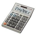 Casio Silver 12 Digit Lcd DM1200BM Desktop Calculator