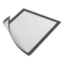 Durable Duraframe PVC Rectangular Black Frame Magnetic Sign Holder for 5.5 x 8.5 inch Insert -- 2 per case