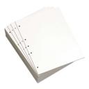 Domtar Willcopy White Custom Cut 92 Brightness 5 Hole Left Copy Paper, 20 Pound -- 500 per case