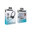 billboard Black Binaural Over The Head/Behind The Head Telecom Headset