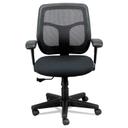 Eurotech Black Seat and Black Back Apollo Mid Back Mesh Chair with Black Base