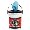 Brawny Industrial Blue 1 Ply Wet Hand Towel, 12 1/5 x 8 3/5 inch - 84 per pack -- 6 packs per case