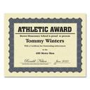 Great Papers Ivory with Metallic Blue Border Certificates, 11 x 8.5 inch -- 100 per pack