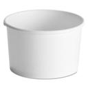 Chinet White Streetside Design Squat Paper Food Container, 8 to 10 Ounce - 50 per pack -- 20 packs per case