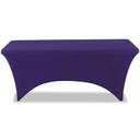 Iceberg Polyester/Spandex Navy Blue Stretch Fabric Table Cover, 30 x 72 inch