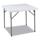 Iceberg Platinum Granite Square Top IndestrucTable Classic Folding Table, Supports up to 200 Pound Capacity