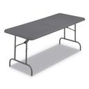 Iceberg IndestrucTables Too 1200 Series Charcoal Folding Table, 30 x 72 x 29 inch