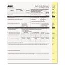 Iconex White/Canary 2-Part Digital Carbonless Paper, 8.5 x 11 inch -- 1250 per case