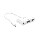 j5create White USB-C to HDMI/USB Adapter, 7.87 inch