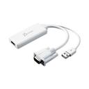 j5create White VGA to HDMI Video Audio Adapter