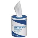 Kimtech Scottpure White Center-Pull Unscented Critical Task Wipes, 7 x 7 inch - 225 per roll -- 6 rolls per case