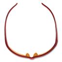 KleenGuard Red Frames Amber/yellow Lens Equalizer Safety Glass -- 12 per case