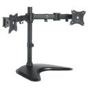 Kantek Black Dual Monitor Articulating Desktop Stand for 13 to 27 inch Monitors, 32 x 13 x 17.5 inch