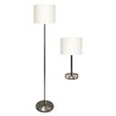 Ledu Slim Line Contemporary Floor and Table Lamp Set - 2 per pack -- 1 pack per case